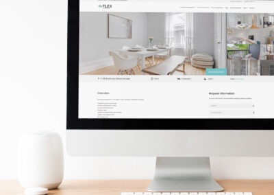 A mockup of a webpage for a property management company in Ottawa