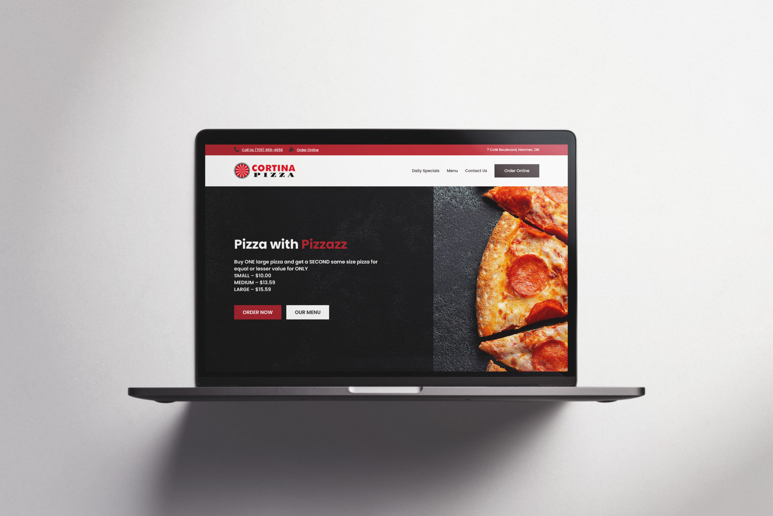 Mouth-watering Design for a Local Pizza Joint